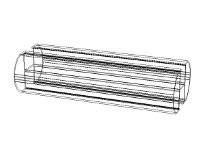 Extruded Aluminium Profile Enclosures Set for Auto Parts 3D Модель