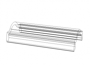 Extruded Aluminium Profile Enclosures Set for Auto Parts 3D Модель
