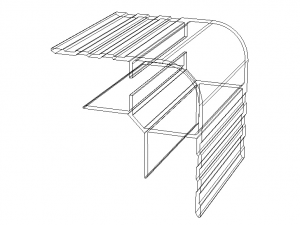 Extruded Aluminium Profile Enclosures Set for Auto Parts 3D Модель