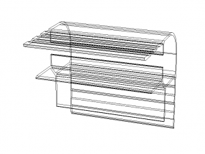 Extruded Aluminium Profile Enclosures Set for Auto Parts 3D Модель