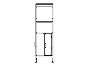 Custom Fabricated Steel Cabinet 3D Model