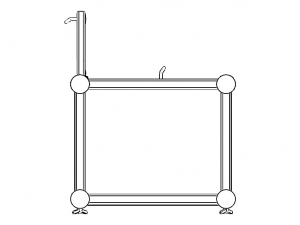 Custom Fabricated Steel Cabinet 3D Model
