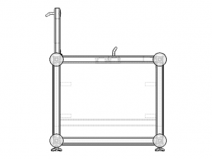 Custom Fabricated Steel Cabinet 3D Model