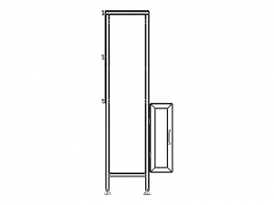 Custom Fabricated Steel Cabinet 3D Model