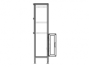 Custom Fabricated Steel Cabinet 3D Model