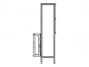 Custom Fabricated Steel Cabinet 3D Model