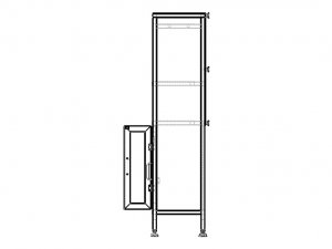 Custom Fabricated Steel Cabinet 3D Model