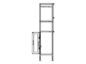 Custom Fabricated Steel Cabinet 3D Model