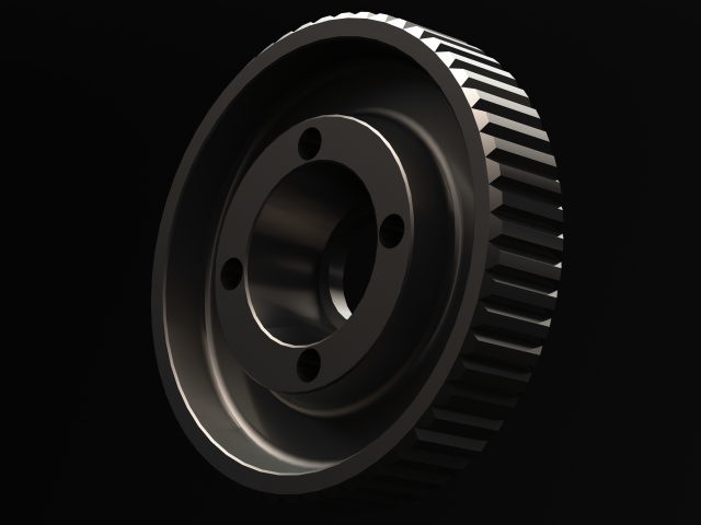 Aluminum Racing Flywheel for 4-Shoe 3Dモデル .c4d .max .obj .3ds .fbx .stl .blend 
