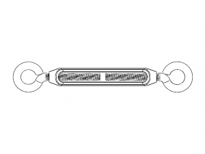 Cast Eye and Eye Turnbuckle THD10 Modèle 3D
