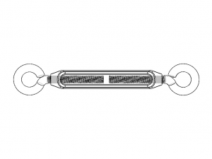 Cast Eye and Eye Turnbuckle THD10 Modèle 3D