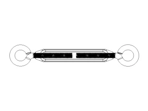 Cast Eye and Eye Turnbuckle THD10 3D Model