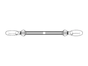 Cast Eye and Eye Turnbuckle THD10 3D Model