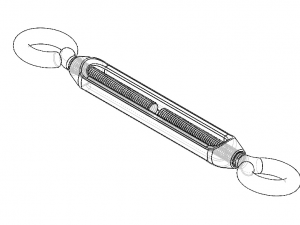 Cast Eye and Eye Turnbuckle THD10 Modèle 3D