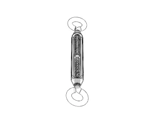 Cast Eye and Eye Turnbuckle THD10 3D Model
