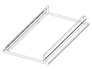 Extruded Aluminium Profile Enclosures Set for Shopfront 3Dモデル