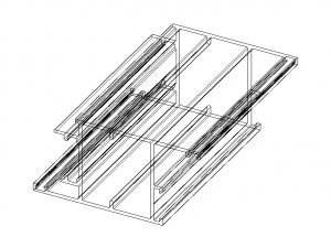 Extruded Aluminium Profile Enclosures Set for Shopfront 3Dモデル