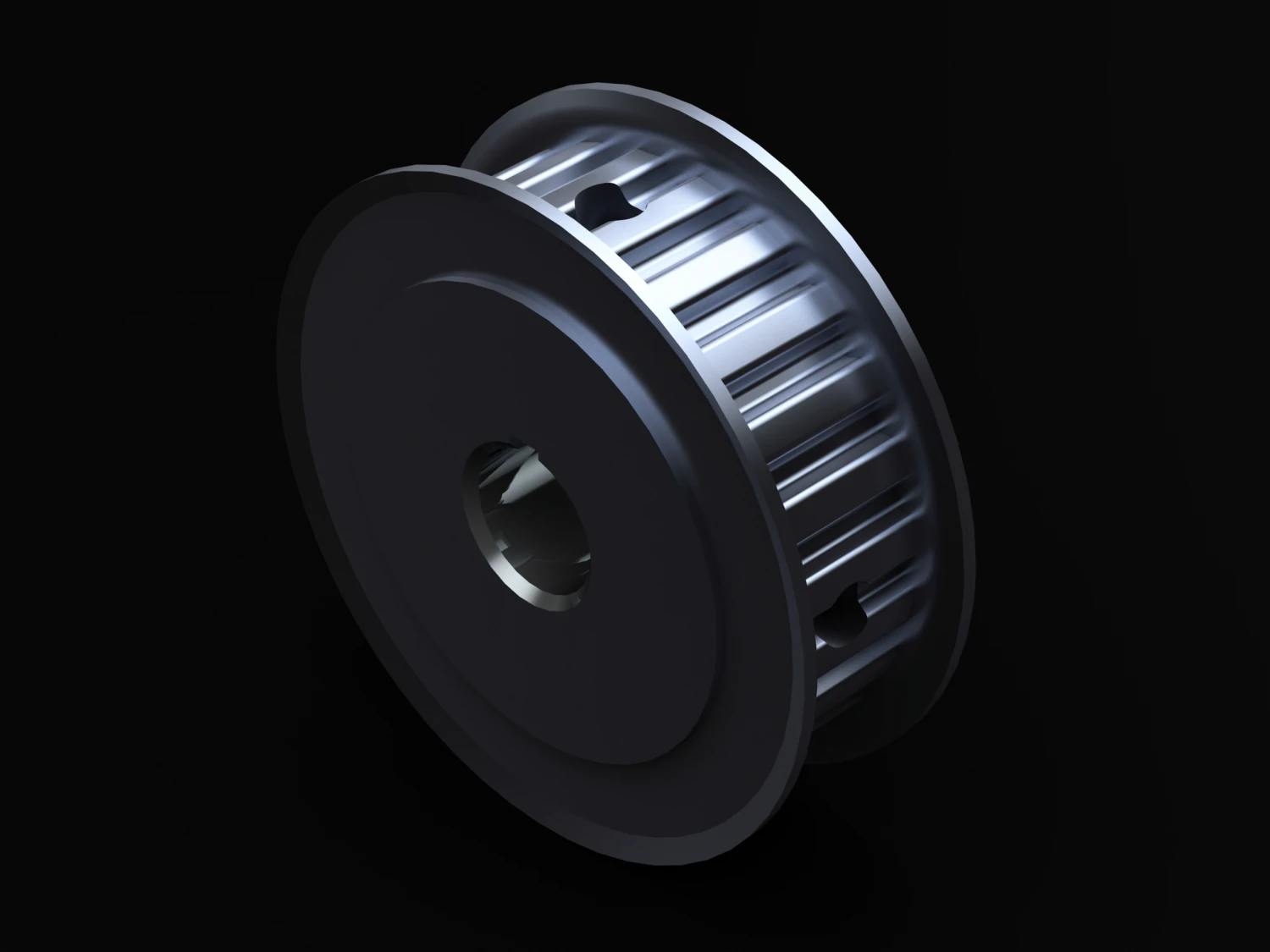 Timing Pulley MOD 24XL037-3FA5 3D Model .c4d .max .obj .3ds .fbx .stl .blend 