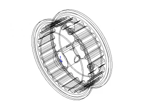 Timing Pulley MOD 24XL037-3FA5 3D Model