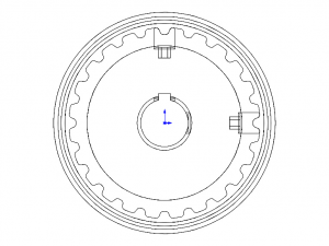 Timing Pulley MOD 24XL037-3FA5 Model 3D