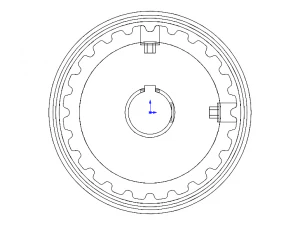 Timing Pulley MOD 24XL037-3FA5 3D Model