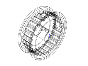 Timing Pulley MOD 24XL037-3FA5 Model 3D
