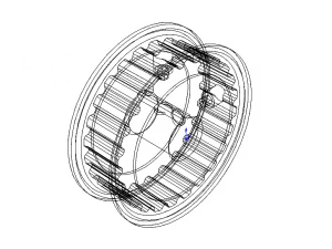 Timing Pulley MOD 24XL037-3FA5 3D Model