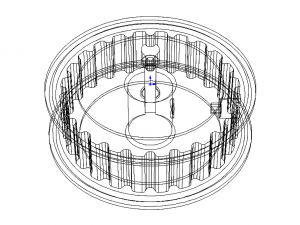 Timing Pulley MOD 24XL037-3FA5 Model 3D