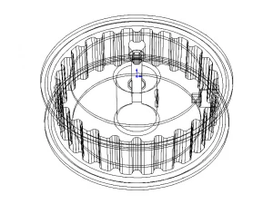 Timing Pulley MOD 24XL037-3FA5 3D Model