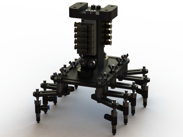 Mech W Vacuum Grippers 3D-Modell .c4d .max .obj .3ds .fbx .stl .blend 