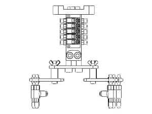 Mech W Vacuum Grippers 3D Model