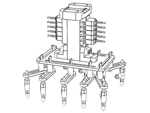 Mech W Vacuum Grippers 3D Model