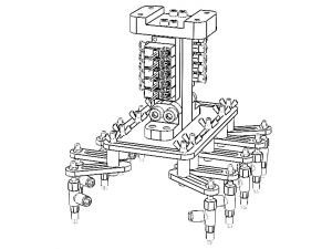 Mech W Vacuum Grippers 3D-Modell