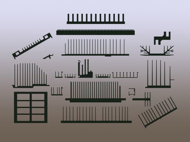 Extruded Aluminium Profile Enclosures Set for Heat Sink Model 3D .c4d .max .obj .3ds .fbx .stl .blend 
