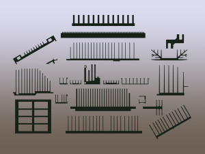 Extruded Aluminium Profile Enclosures Set for Heat Sink 3D Модель
