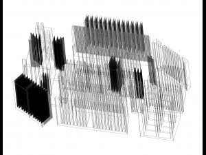 Extruded Aluminium Profile Enclosures Set for Heat Sink Model 3D