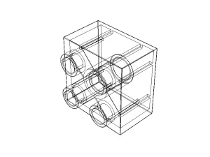 2x2 and 2x4 Building Blocks Design 3D Model