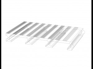 Aluminum Extruded Trailer Flooring Model 3D