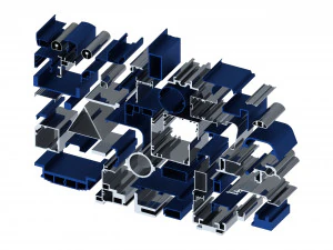 Extruded Aluminium Profile Enclosures Set for e-Compon 3D Model