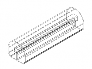 Extruded Aluminium Profile Enclosures Set for e-Compon Model 3D