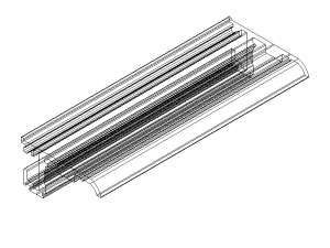 Extruded Aluminium Profile Enclosures Set for e-Compon Model 3D