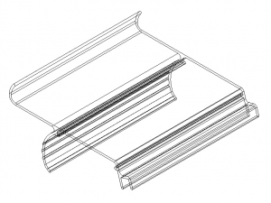 Extruded Aluminium Profile Enclosures Set for e-Compon Model 3D