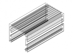 Extruded Aluminium Profile Enclosures Set for e-Compon Model 3D
