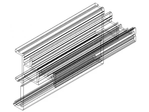 Extruded Aluminium Profile Enclosures Set for e-Compon 3D Model