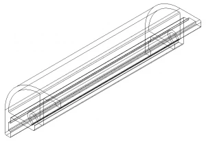Extruded Aluminium Profile Enclosures Set for e-Compon 3D Model