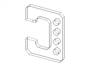 Limit Snap Gauge Set for Measuring Range 3 to 188 mm 3D Model