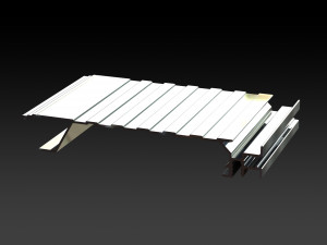 Aluminum Extruded Floor Planking 3D-Modell