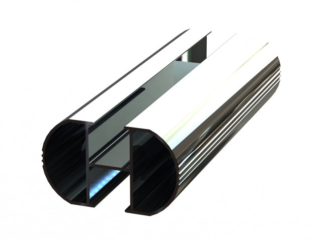Aluminum Extruded Roof Rack 3D Model .c4d .max .obj .3ds .fbx .stl .blend 