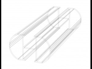 Aluminum Extruded Roof Rack 3D Model