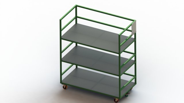 Steel Dory Shelves 3D-Modell .c4d .max .obj .3ds .fbx .stl .blend 
